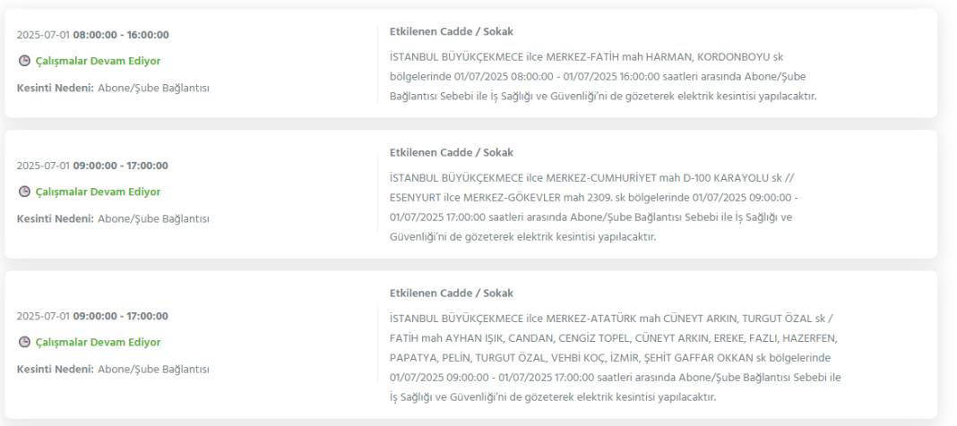Bu geceden itibaren başlıyor: İstanbul'un 24 ilçesinde dev elektrik kesintisi 20